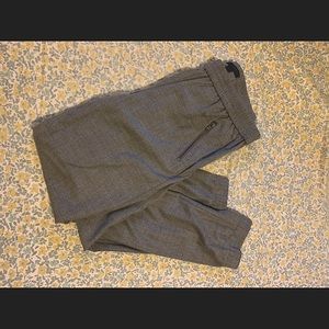 Women’s J. Crew grey slacks (elastic ankle, zip pockets) size 6